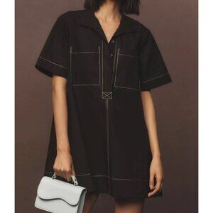 The Jeannie Short-Sleeve A-Line Mini Dress by Maeve